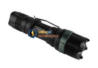 400LM Zoomable Focus Flashlight +18650 battery +Charger  