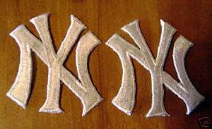 Lot of 2 New York Yankee Patches Baseball MLB  