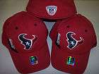 HOUSTON TEXANS NFL REEBOK SIDELINE DRAFT DAY HAT CAP L/XL   RED
