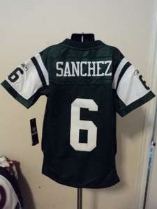 Reebok NFL New York Jets Mark Sanchez Premier Sewn Youth Jersey NWT S 