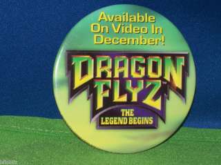 Dragon Flyz 1996 TV Program Video Dragonator Pin Button  