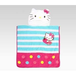  Hello Kitty Kids Hooded Towel Pink Fruits