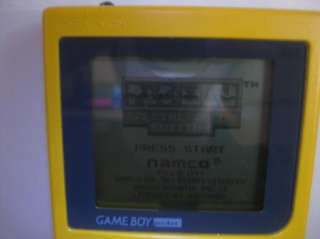   .~GAMEBOY POCKET~YELLOW~MGB 001~1996~WORKS~FREE S/H~NINTENDO~CLASSIC