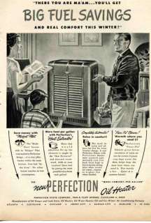 1948 Perfection Stove Co. Oil Heater Ad  
