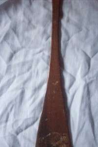 Old Miniature Souvenir Canoe Paddle w/ Indian Decal   Revere Beach MA 