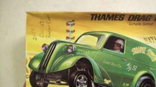 1966 Vintage Revell THAMES DRAG PANEL VAN SIMPLE SIMON Model Car Kit w 