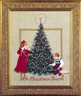 Lavender Lace OH CHRISTMAS TREE Cross Stitch Pattern  