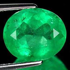 73 Ct. Oval Oval Natural Rich Green Emerald Columbia  