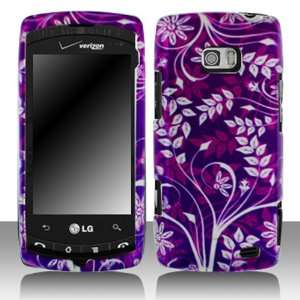  Cuffu   Purple Flower   LG VS740 Ally Case Cover + Screen 