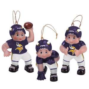  Set of 3 NFL Minnesota Vikings Little Guy Football Player 