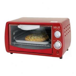 BETTER CHEF CLASIC ELECTRIC QUARTZ HEATING TOASTER OVEN RED NEW  