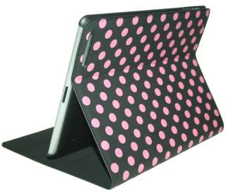   Polka Dot Leather Stand Cover Case For iPad 2 2th 076783016996  