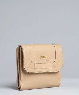 Chloe brown sugar leather Paraty french wallet