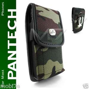   CAMOUFLAGE RUGGED POUCH CASE 4 PANTECH PHONE COVER w/ METAL BELT CLIP