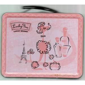 LUNCH BOX Lucky You / Lucky Brand, PINK POODLE EIFFEL TOWER