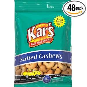 Kars Nuts Salted Cashews, 3 Ounce Bags Grocery & Gourmet Food