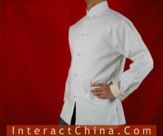 White Linen Kung Fu Martial Arts Jacket Shirt #114 721762361542  