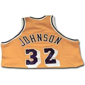  Magic Johnson Los Angeles Lakers Autographed Jersey 