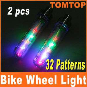 pcs Bike Bicycle Car Motorcycle 5 LED Flash Tire Wheel Spoke Light 