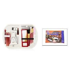  Manicure/pedicure Grooming Set with 18 Set Pieces in 2 