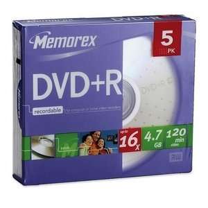  Memorex 16x DVD+R Media MEM32025622 Electronics