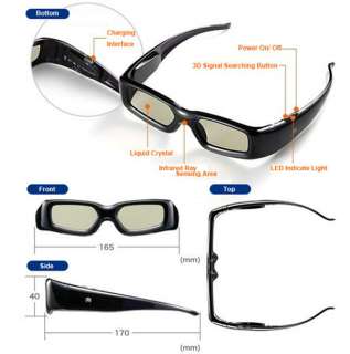 HOT 3D Universal Active TV Glasses for Samsung/LG/Sony/Panasonic/Sharp 