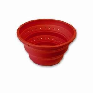 Vibrant Collapsible Colander/ Steamer in Red  Kitchen 