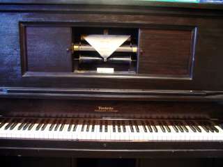 VINTAGE UPRIGHT PLAYER PIANO MODELLO CINCINNATI CHICAGO  