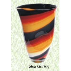  Splash Vase Hand Blown Modern Glass Vase