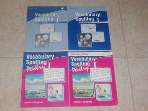 Abeka Vocabulary Spelling & Poetry 7 SET 7th  