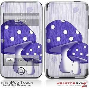  Touch 2G & 3G Skin and Screen Protector Kit   Mushrooms Purple  
