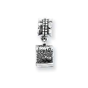   Love Note Charm in Silver for Pandora and most 3mm Bracelets Jewelry