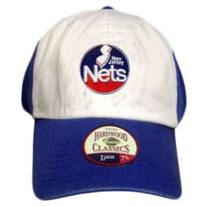   FITTED LG 7 3/8 NEW JERSEY NETS BLUE WHITE CAP HAT