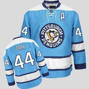   Penguins Jersey Sky Blue Hockey Jerseys (Logos, Name, Number are sewn