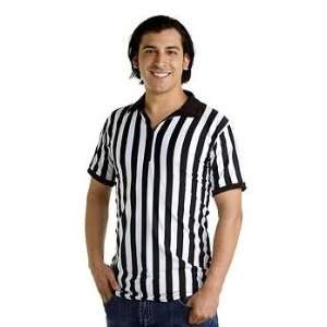 Mens Referee Shirt for Sports Bars & Restaurants with Collar & Zip 