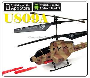 3CH Missile Launching RC Army Helicopter iOS/Andiord iPhone Control 
