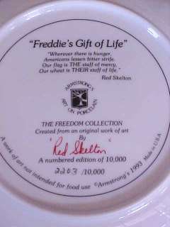 1993 Red Skelton Freddies Gift Of Life Clown Plate MIB  