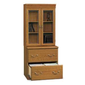  Orchard Hills Lateral File with Hutch Carolina Oak Office 