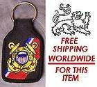 Embroidered Cloth Military Key Ring U S Coast Guard NEW
