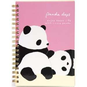  kawaii ring binder notebook with panda bears from San X 