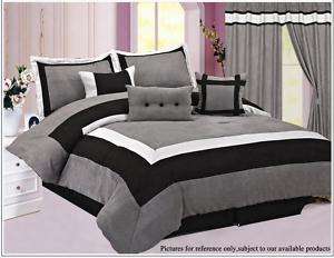 High Quality Micro Suede Comforter Set bedding in a bag  