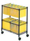 Safco 2 Tier Rolling File Cart
