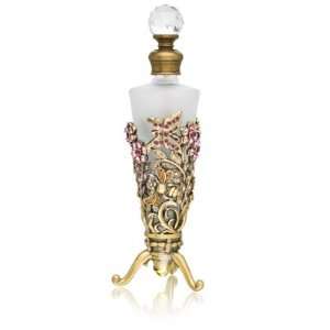 Perfume Bottle (Butterflies and Flowers with Purple and Pink 