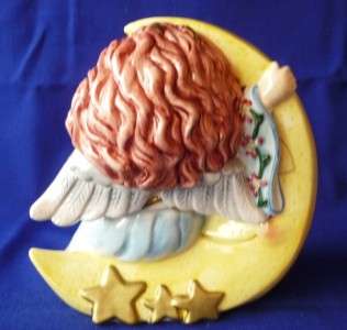 Fitz & Floyd MOONBEAMS Angel Moon Stars Ceramic BANK  