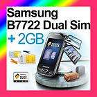 Unlocked Samsung B7722 Dual Sim GSM WIFI 3G 5MP Phone  