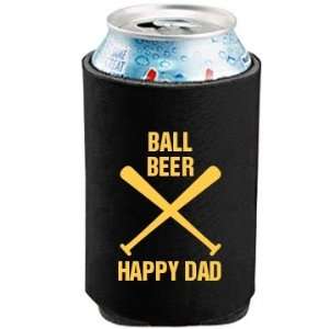  Ball Beer Happy Dad Custom Can Koozie