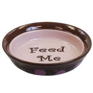  Sassy Stoneware Dog Bowl   Feed Me   1.5 Cups   6 Pet 
