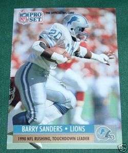 1991 Pro Set Barry Sanders LL #10  