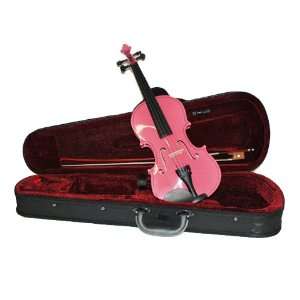  Y&D SV 301PK Pink Color 1/10 Size Violin with Case and 