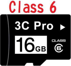 3C_Pro 16GB 16G microSD microSDHC SD SDHC Card CLASS6  